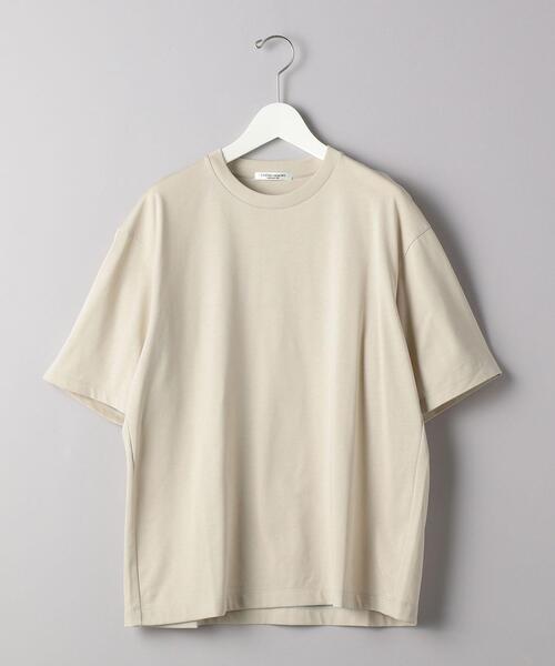 UNITED ARROWS（ユナイテッドアローズ）の「＜UNITED ARROWS＞ ハイカウント コットン Tシャツ（Tシャツ/カットソー・メンズ・ホワイト/ピンク/ライム/ブラック/クリーム/ライラック・LARGE/SMALL/X-LARGE/MEDIUM）」の11枚目の写真