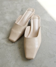 Aunt Marie's | AUNT MARIE'S フェイクレザーミュール(サンダル)