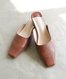 Aunt Marie's | AUNT MARIE'S フェイクレザーミュール(サンダル)