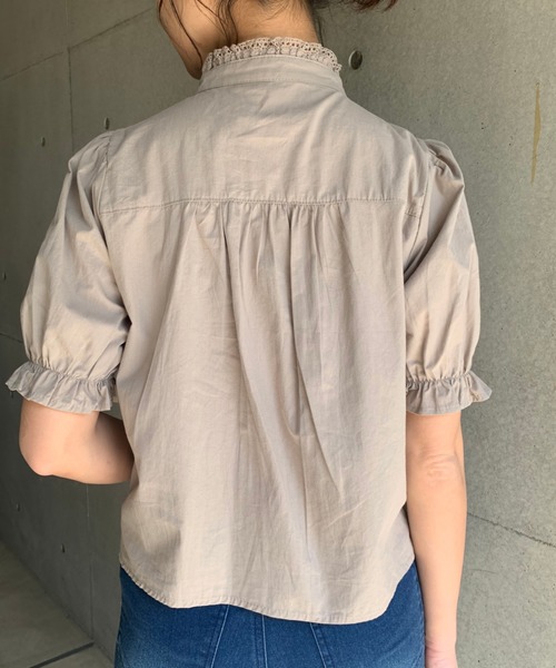 FUN.TRINITY(ファン トリニティー)の「ピンタックブラウス(シャツ/ブラウス・レディース・ブラック/グレー/オフホワイト/ピンク・M)」の5枚目の写真