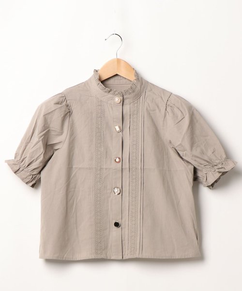 FUN.TRINITY(ファン トリニティー)の「ピンタックブラウス(シャツ/ブラウス・レディース・ブラック/グレー/オフホワイト/ピンク・M)」の8枚目の写真