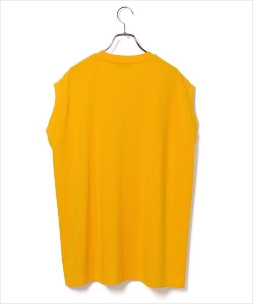 ADAM ET ROPE'（アダムエロペ）の「オーバーサイズノースリーブTee（タンクトップ・レディース・チャコールグレー/オフホワイト/オレンジ・FREE）」の17枚目の写真