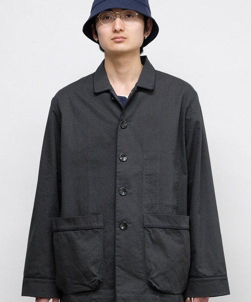 COMMON WARE（コモンウェアー）の「SUBTLE authentic:Sleeping Jacket スリーピングジャケット（カバーオール・メンズ・チャコールグレー/ベージュ・S/L/M）」の21枚目の写真