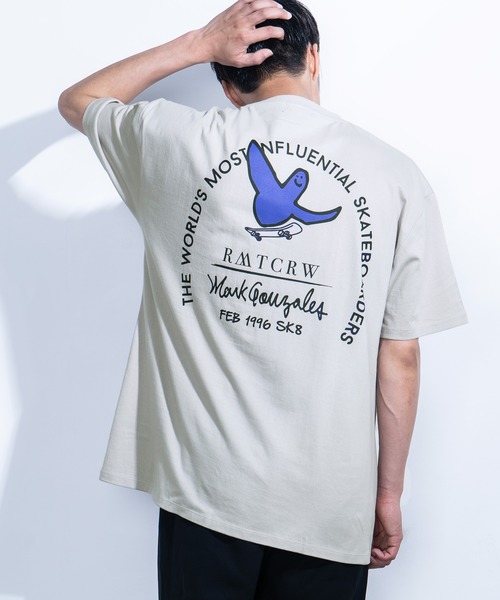 Mark Gonzales(マーク・ゴンザレス)の「Mark Gonzales/マークゴンザレス 別注オーバーサイズ グラフィックプリントTシャツ(Tシャツ/カットソー・メンズ・ホワイト/ベージュ/ブラック/グリーン/グレイッシュブルー/ベージュ系その他/ブラック系その他/グリーン系その他/ブルー系その他/ホワイト系その他/ベージュ系その他2/ブラック系その他2/グリーン系その他2/ブルー系その他2/ホワイト系その他2/ベージュ系その他3/ブラック系その他3/グリーン系その他3/ブルー系その他3/ホワイト系その他3・M/L/XL)」の10枚目の写真
