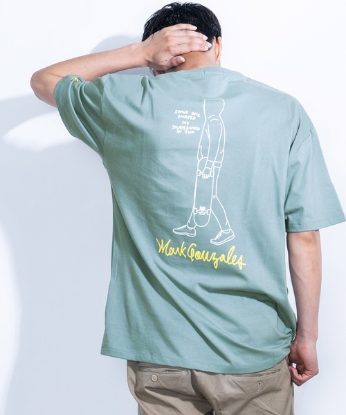 Mark Gonzales(マーク・ゴンザレス)の「Mark Gonzales/マークゴンザレス 別注オーバーサイズ グラフィックプリントTシャツ(Tシャツ/カットソー・メンズ・ホワイト/ベージュ/ブラック/グリーン/グレイッシュブルー/ベージュ系その他/ブラック系その他/グリーン系その他/ブルー系その他/ホワイト系その他/ベージュ系その他2/ブラック系その他2/グリーン系その他2/ブルー系その他2/ホワイト系その他2/ベージュ系その他3/ブラック系その他3/グリーン系その他3/ブルー系その他3/ホワイト系その他3・M/L/XL)」の15枚目の写真