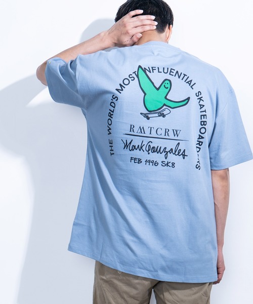 Mark Gonzales(マーク・ゴンザレス)の「Mark Gonzales/マークゴンザレス 別注オーバーサイズ グラフィックプリントTシャツ(Tシャツ/カットソー・メンズ・ホワイト/ベージュ/ブラック/グリーン/グレイッシュブルー/ベージュ系その他/ブラック系その他/グリーン系その他/ブルー系その他/ホワイト系その他/ベージュ系その他2/ブラック系その他2/グリーン系その他2/ブルー系その他2/ホワイト系その他2/ベージュ系その他3/ブラック系その他3/グリーン系その他3/ブルー系その他3/ホワイト系その他3・M/L/XL)」の18枚目の写真