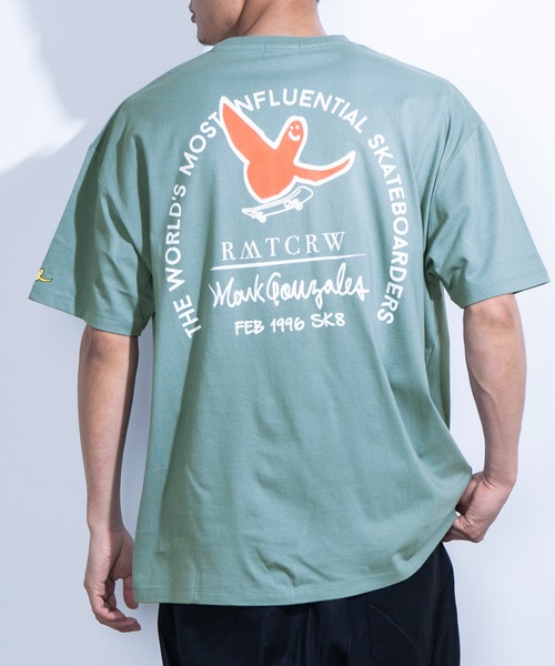 Mark Gonzales(マーク・ゴンザレス)の「Mark Gonzales/マークゴンザレス 別注オーバーサイズ グラフィックプリントTシャツ(Tシャツ/カットソー・メンズ・ホワイト/ベージュ/ブラック/グリーン/グレイッシュブルー/ベージュ系その他/ブラック系その他/グリーン系その他/ブルー系その他/ホワイト系その他/ベージュ系その他2/ブラック系その他2/グリーン系その他2/ブルー系その他2/ホワイト系その他2/ベージュ系その他3/ブラック系その他3/グリーン系その他3/ブルー系その他3/ホワイト系その他3・M/L/XL)」の14枚目の写真