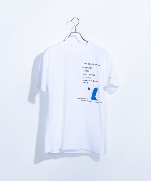 Mark Gonzales(マーク・ゴンザレス)の「Mark Gonzales/マークゴンザレス 別注オーバーサイズ グラフィックプリントTシャツ(Tシャツ/カットソー・メンズ・ホワイト/ベージュ/ブラック/グリーン/グレイッシュブルー/ベージュ系その他/ブラック系その他/グリーン系その他/ブルー系その他/ホワイト系その他/ベージュ系その他2/ブラック系その他2/グリーン系その他2/ブルー系その他2/ホワイト系その他2/ベージュ系その他3/ブラック系その他3/グリーン系その他3/ブルー系その他3/ホワイト系その他3・M/L/XL)」の5枚目の写真