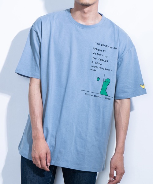 Mark Gonzales(マーク・ゴンザレス)の「Mark Gonzales/マークゴンザレス 別注オーバーサイズ グラフィックプリントTシャツ(Tシャツ/カットソー・メンズ・ホワイト/ベージュ/ブラック/グリーン/グレイッシュブルー/ベージュ系その他/ブラック系その他/グリーン系その他/ブルー系その他/ホワイト系その他/ベージュ系その他2/ブラック系その他2/グリーン系その他2/ブルー系その他2/ホワイト系その他2/ベージュ系その他3/ブラック系その他3/グリーン系その他3/ブルー系その他3/ホワイト系その他3・M/L/XL)」の20枚目の写真
