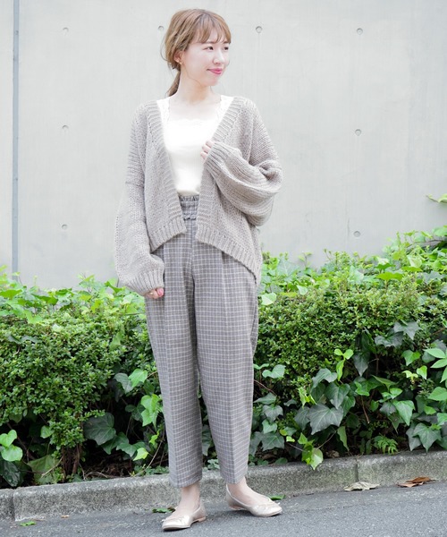 flower（フラワー）の「モヘアタッチニットカーディガン（カーディガン/ボレロ・レディース・ブラウン/アイボリー/カーキ・FREE）」の4枚目の写真