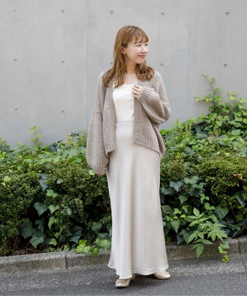 flower（フラワー）の「モヘアタッチニットカーディガン（カーディガン/ボレロ・レディース・ブラウン/アイボリー/カーキ・FREE）」の15枚目の写真