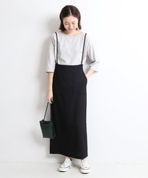 SLOBE IENA | ウーリッシュツイルキャミサロペットスカート【手洗い可能】◆(スカート)