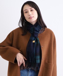 MOONBAT | 【WEB限定】カシミヤ100% 洗える 無地 チェック柄 シンプル マフラー miel(マフラー)