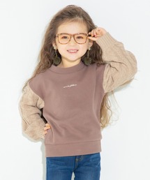 BRANSHES | ケーブルニット袖トレーナー(スウェット)