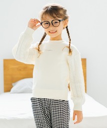 BRANSHES（ブランシェス）の「ケーブルニット袖トレーナー（スウェット・キッズ）」