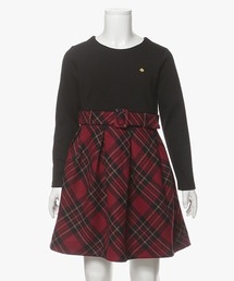 kate spade new york kids（ケイトスペードニューヨーク）の「トドラー プレイドミックスメディアドレス（ワンピース・キッズ）」