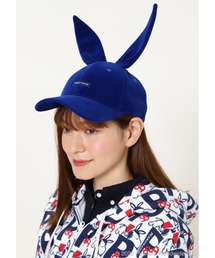 PEARLY GATES ウサギ耳 ブラックキャップ PEARLY GATES（パーリーゲイツ）の「耳付きCAP うさぎ
