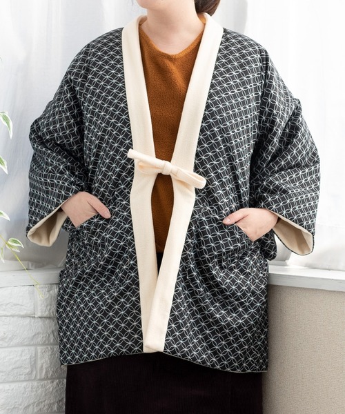 KYOETSU(キョウエツ)の「リバーシブルフリース半纏(その他アウター・レディース・ブラック系その他/グレー系その他/ブラウン系その他/ブルー系その他/イエロー系その他/ピンク系その他/レッド系その他/ブルー系その他2・M/L)」の2枚目の写真