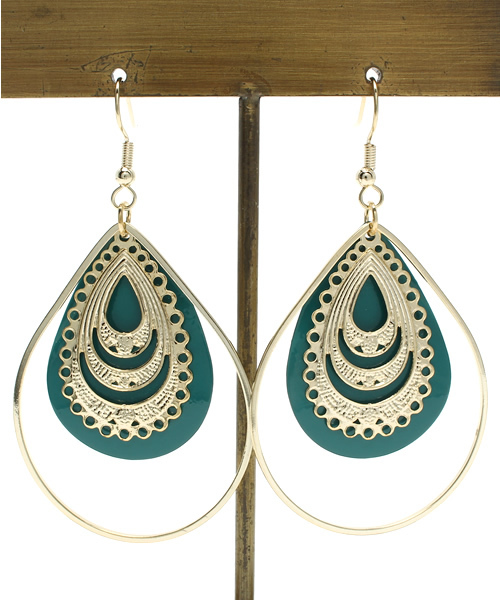 チャイハネ（チャイハネ）の「【チャイハネ】メーティアピアス（ピアス（両耳用）・レディース・ブルー/ブラウン/ホワイト・FREE）」の7枚目の写真