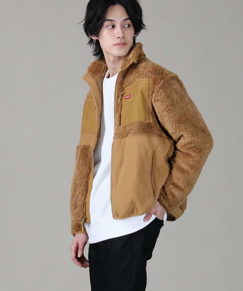 everyoneフリース　ブラウン Levi's（リーバイス）の「【Levi's】ピースドフリースジャケット