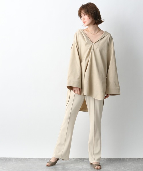 A part by（アパートバイ）の「VisCoメキシカンパーカー　931710（シャツ/ブラウス・レディース・チャコールグレー/ライトグリーン/ライトベージュ・FREE）」の17枚目の写真