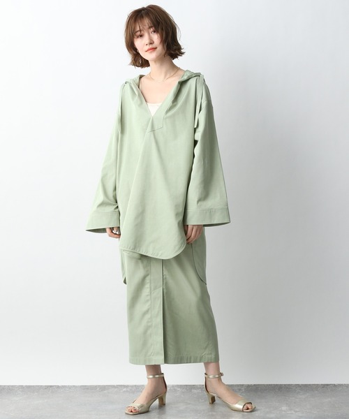 A part by（アパートバイ）の「VisCoメキシカンパーカー　931710（シャツ/ブラウス・レディース・チャコールグレー/ライトグリーン/ライトベージュ・FREE）」の11枚目の写真