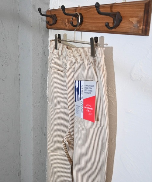 Anytime Songs(エニータイムソングス)の「ヒッコリー シェフパンツ(その他パンツ・メンズ・ホワイト/ブラック/ネイビー・SMALL/MEDIUM/LARGE/X-LARGE)」の5枚目の写真