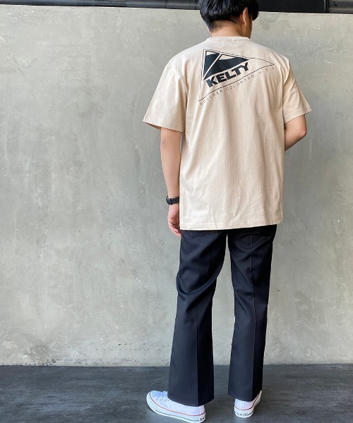 KELTY（ケルティ）の「[KELTY/ケルティ] 別注 バックビッグロゴプリントＴシャツ（Tシャツ/カットソー・レディース・ライトグレー/グリーン/スミクロ/ホワイト/パープル/サンドベージュ・M/L/XS/S）」の10枚目の写真