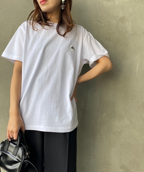 KELTY（ケルティ）の「[KELTY/ケルティ] 別注 バックビッグロゴプリントＴシャツ（Tシャツ/カットソー・レディース・ライトグレー/グリーン/スミクロ/ホワイト/パープル/サンドベージュ・M/L/XS/S）」の14枚目の写真