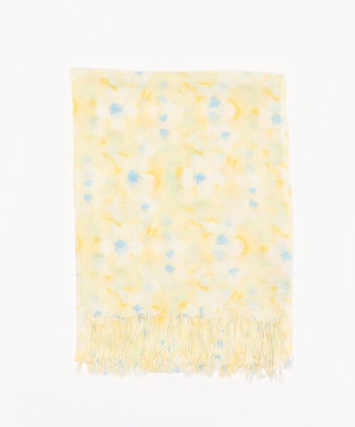 ROPE' PICNIC（ロペピクニック）の「ホワイトフラワープリントストール（ストール/ショール・レディース・ピンク/イエロー・FREE）」の3枚目の写真