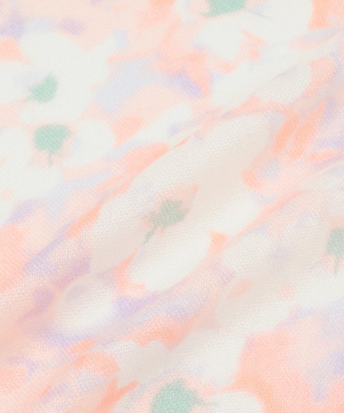 ROPE' PICNIC（ロペピクニック）の「ホワイトフラワープリントストール（ストール/ショール・レディース・ピンク/イエロー・FREE）」の4枚目の写真