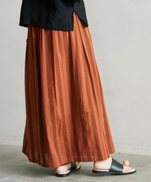 *ドビーストライプタックキュロットパンツ