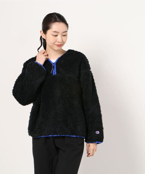 【Champion/チャンピオン】レディース ボアフリースプルオーバー
