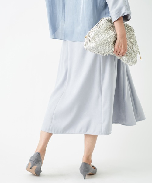 RIVE DROITE(リヴドロワ)の「エコスウェードフレアースカート(スカート・レディース・グレイッシュベージュ/スカイブルー/レモンイエロー・36/38)」の3枚目の写真