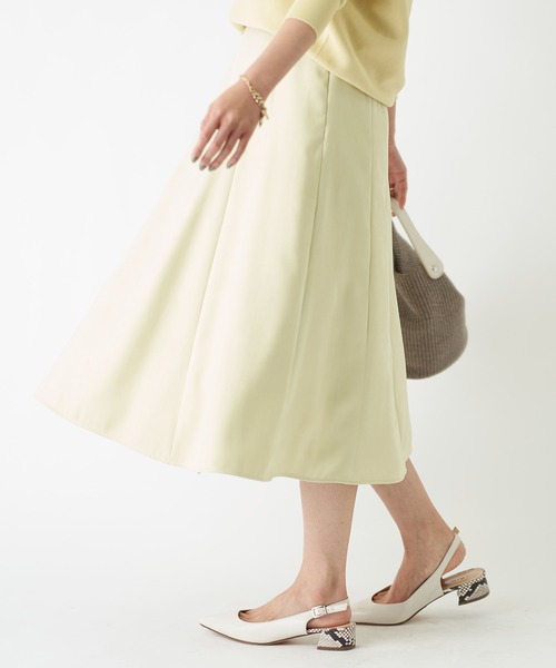 RIVE DROITE(リヴドロワ)の「エコスウェードフレアースカート(スカート・レディース・グレイッシュベージュ/スカイブルー/レモンイエロー・36/38)」の8枚目の写真