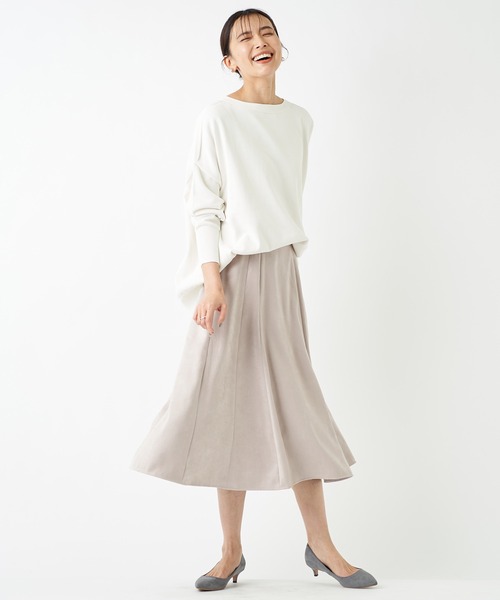 RIVE DROITE(リヴドロワ)の「エコスウェードフレアースカート(スカート・レディース・グレイッシュベージュ/スカイブルー/レモンイエロー・36/38)」の13枚目の写真