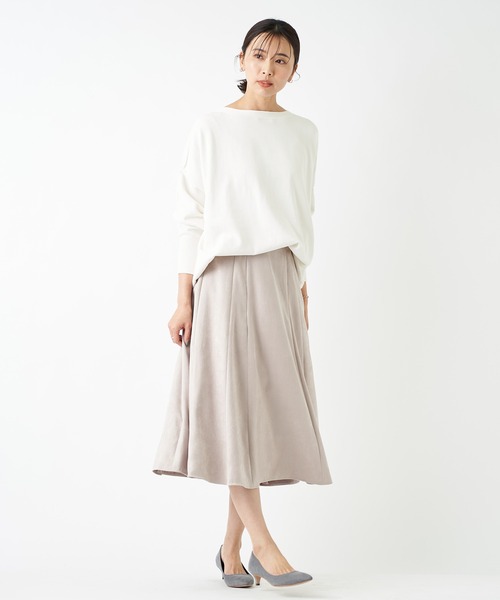 RIVE DROITE(リヴドロワ)の「エコスウェードフレアースカート(スカート・レディース・グレイッシュベージュ/スカイブルー/レモンイエロー・36/38)」の15枚目の写真