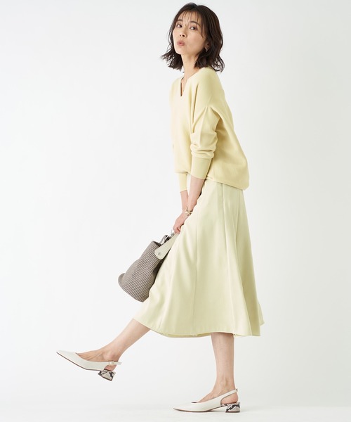 RIVE DROITE(リヴドロワ)の「エコスウェードフレアースカート(スカート・レディース・グレイッシュベージュ/スカイブルー/レモンイエロー・36/38)」の20枚目の写真