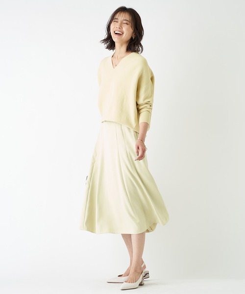 RIVE DROITE(リヴドロワ)の「エコスウェードフレアースカート(スカート・レディース・グレイッシュベージュ/スカイブルー/レモンイエロー・36/38)」の19枚目の写真