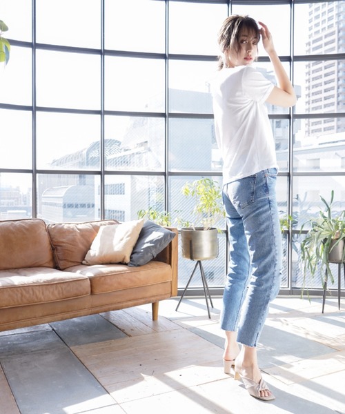 VIVIAN(ヴィヴィアン)の「スクエアトゥノットデザインミュールサンダル(サンダル・レディース・ブラック/グレー系その他7/ブルー/アイボリー・L/S/M/LL)」の18枚目の写真