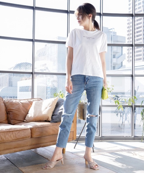 VIVIAN(ヴィヴィアン)の「スクエアトゥノットデザインミュールサンダル(サンダル・レディース・ブラック/グレー系その他7/ブルー/アイボリー・L/S/M/LL)」の20枚目の写真