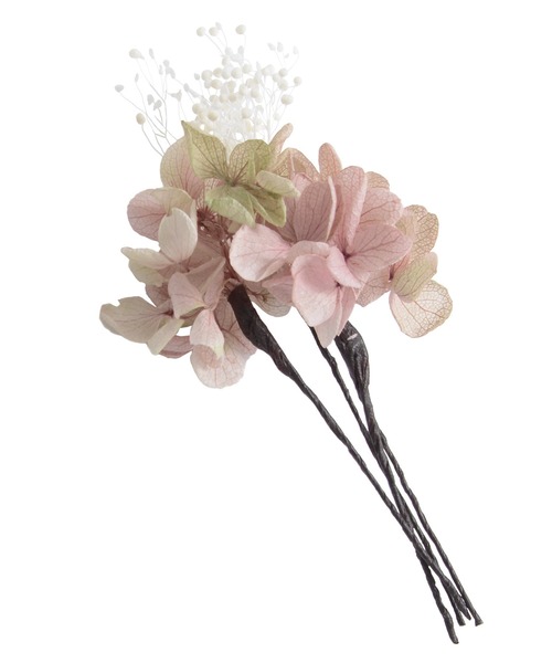 ドライフラワー 髪飾り4本セット 浴衣や普段使いにも♪【K】（和装小物