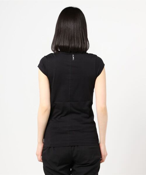 ALWEL（オルウエル）の「ALWEL / ショートスリーブTシャツ（Tシャツ/カットソー・レディース・ホワイト/ブラック・SMALL）」の5枚目の写真