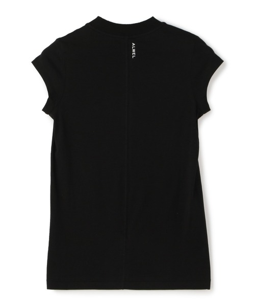 ALWEL（オルウエル）の「ALWEL / ショートスリーブTシャツ（Tシャツ/カットソー・レディース・ホワイト/ブラック・SMALL）」の4枚目の写真