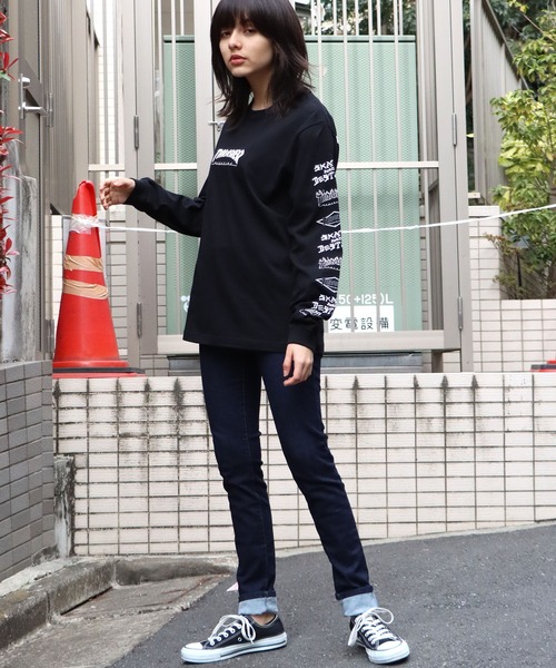 THRASHER(スラッシャー)の「別注 THRASHER/スラッシャー MAG LOGO OF SLEEVE L/S TEE 長袖Tシャツ(Tシャツ/カットソー・メンズ・ホワイト/ブラック/ブラウン・M/L/XL)」の12枚目の写真