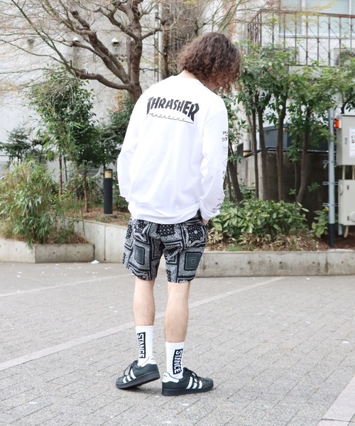 THRASHER(スラッシャー)の「別注 THRASHER/スラッシャー MAG LOGO OF SLEEVE L/S TEE 長袖Tシャツ(Tシャツ/カットソー・メンズ・ホワイト/ブラック/ブラウン・M/L/XL)」の20枚目の写真