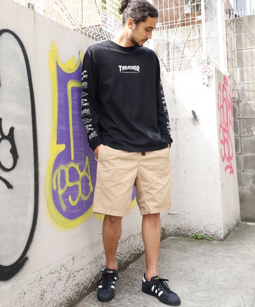 THRASHER(スラッシャー)の「別注 THRASHER/スラッシャー MAG LOGO OF SLEEVE L/S TEE 長袖Tシャツ(Tシャツ/カットソー・メンズ・ホワイト/ブラック/ブラウン・M/L/XL)」の21枚目の写真