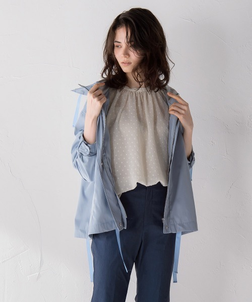 socolla（ソコラ）の「【socolla】ダブルフェイスフレアマウンテンパーカー（その他アウター・レディース・ブラック/ベージュ/ブルー・S/M）」の10枚目の写真