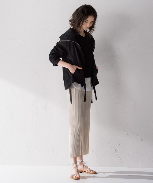 socolla（ソコラ）の「【socolla】ダブルフェイスフレアマウンテンパーカー（その他アウター・レディース・ブラック/ベージュ/ブルー・S/M）」の19枚目の写真