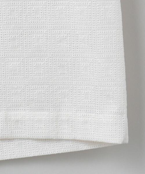 6（ロク）の「＜6(ROKU)＞COTTON SQUARE LACE SHORT SLEEVE